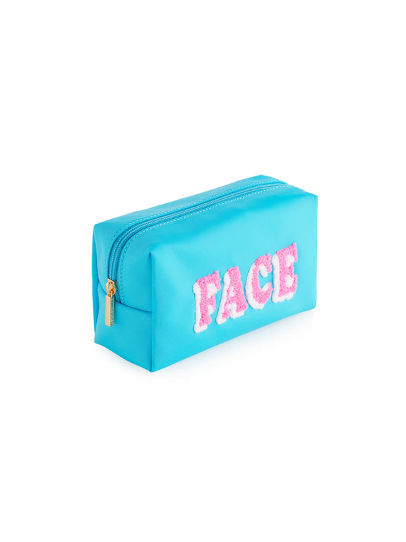 The Face Pouch-Blue