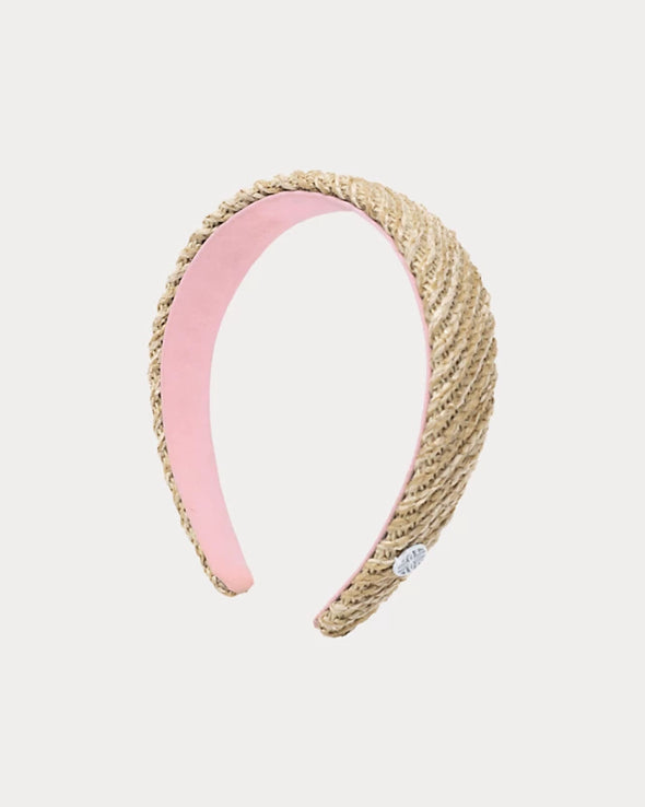 (Lilly Pulitzer) Raffia Headband-Natural