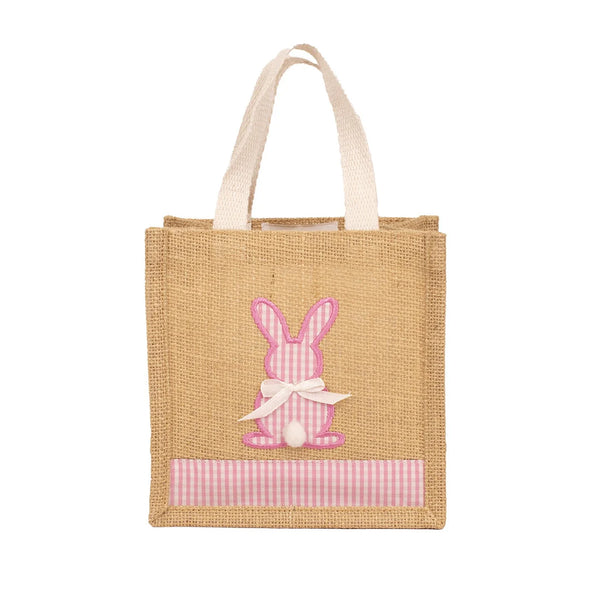 The Gingham Bunny Tote-Pink