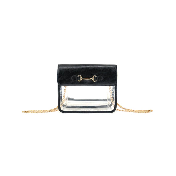 The Fancy Clear Bag-Black