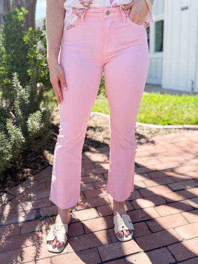 The Polly Flare Jean-Pink