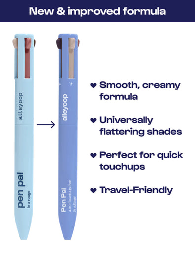 ALLEYOOP- Pen Pal 4-in-1 Makeup Touchup Tool