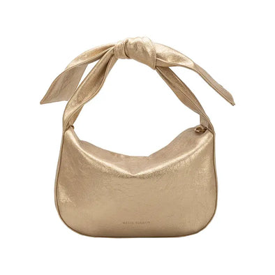 The Marnie Knot Shoulder Bag-Gold