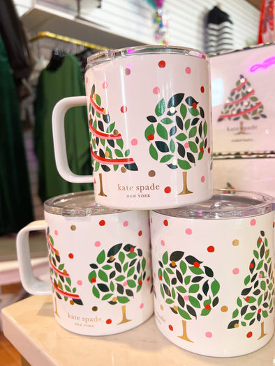 (Kate Spade) Evergreen Confetti Coffee Mug