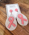 breast cancer awareness earrings