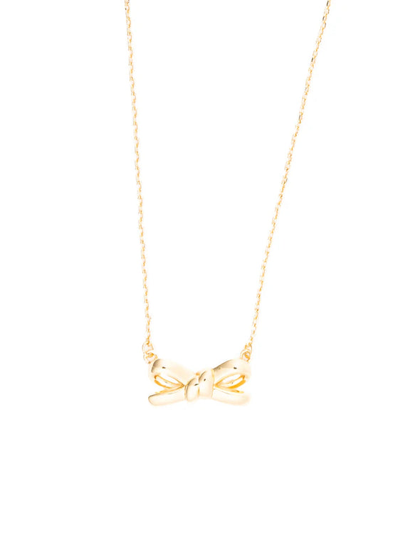 gold bow necklace 