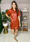 Rust color dress for Fall