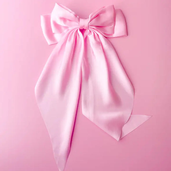 pink oversized hair bow 