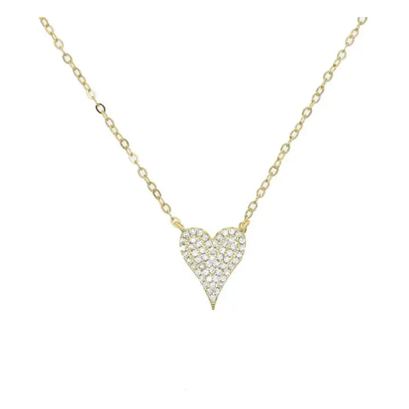 The Dylan Mini Heart Necklace-Gold