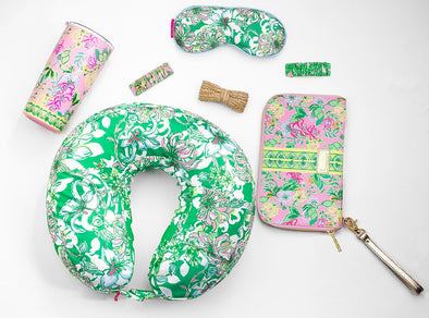 (Lilly Pulitzer) Neck Pillow- Blossom Views