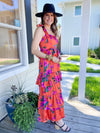 Buddylove tuscan rose maxi dress