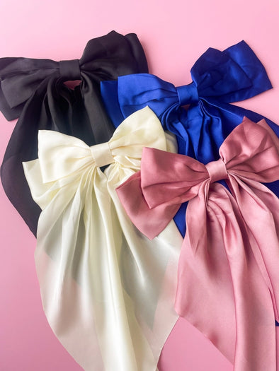 The Hair Bow Barrette (Three Colors)