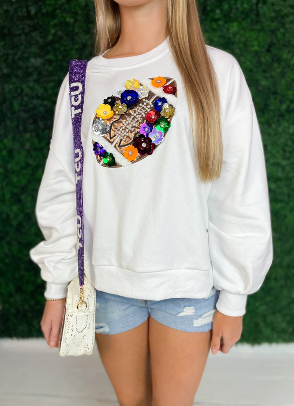 flower football shirt by queen of sparkles 