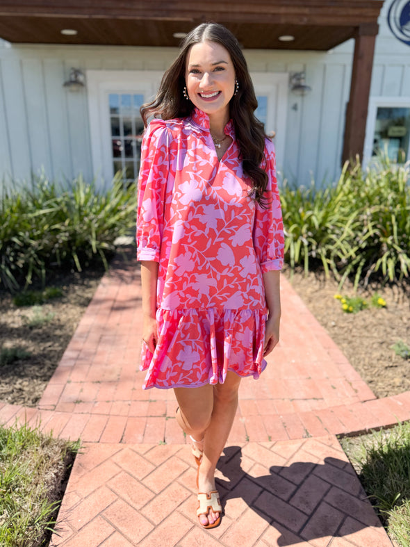 The Naomi Garden Dress-Pink