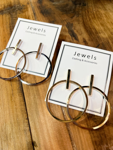 The Line and Circle Earring