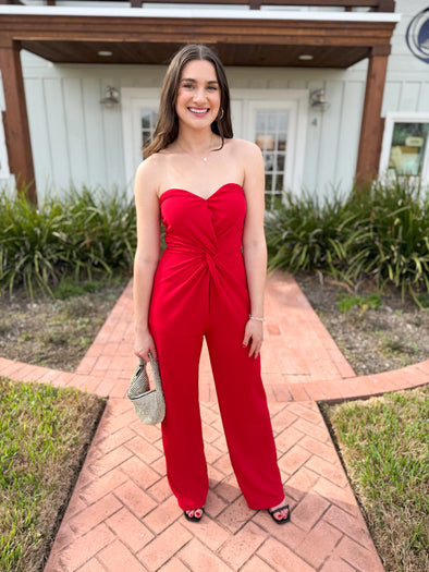 red jumpsuit 