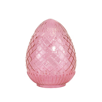 Annelise Glass Egg Small-Pink