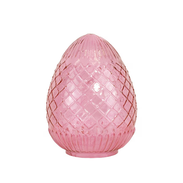 Annelise Glass Egg Small-Pink