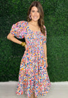 Multi colored maxi dress