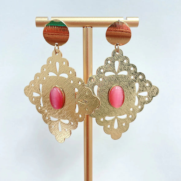Rombo Mauve Earring