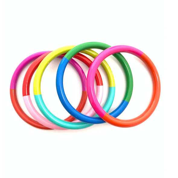 color block bangles 