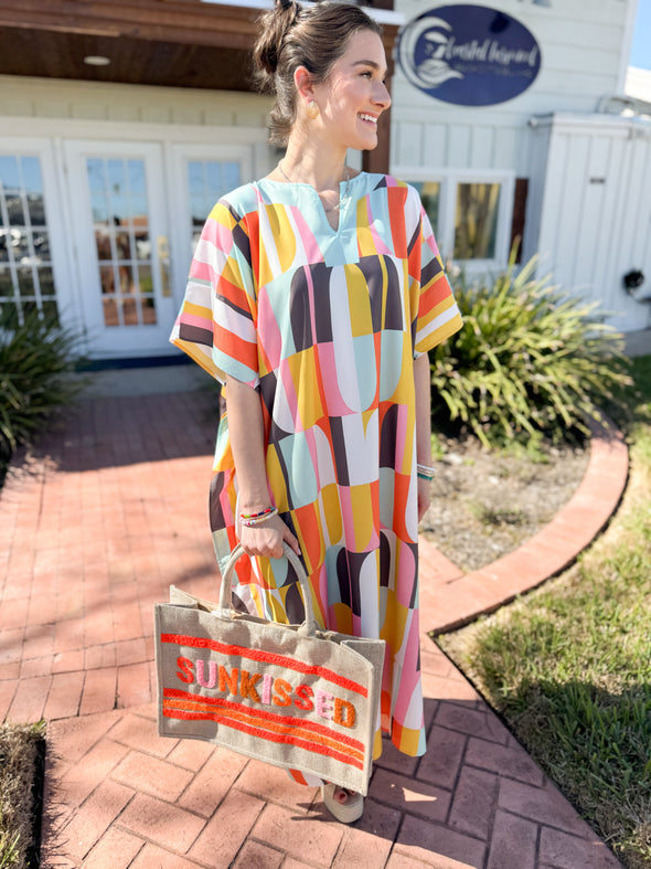 The Milleigh Long Kaftan-Oahu Breeze