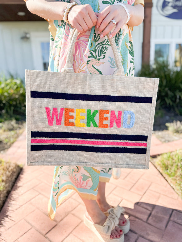 The Weekend Beach Bag-Natural