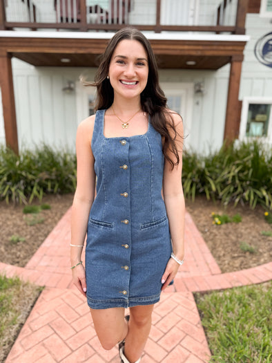 The Nastasia Denim Dress-Dark Denim