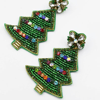 Jolly Christmas Tree Earrings