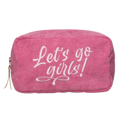 Let's Go Girls! Cosmetic Bag-Pink