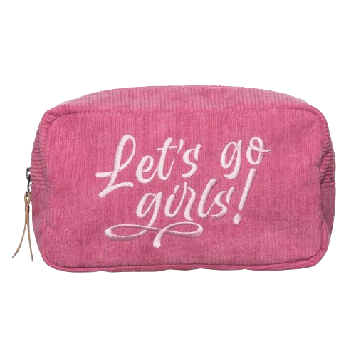 Let's Go Girls! Cosmetic Bag-Pink