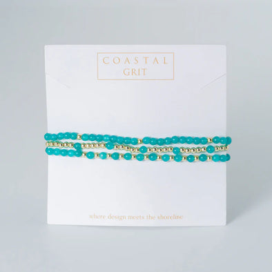 Island Girl Bracelet Stack-Aqua Waters