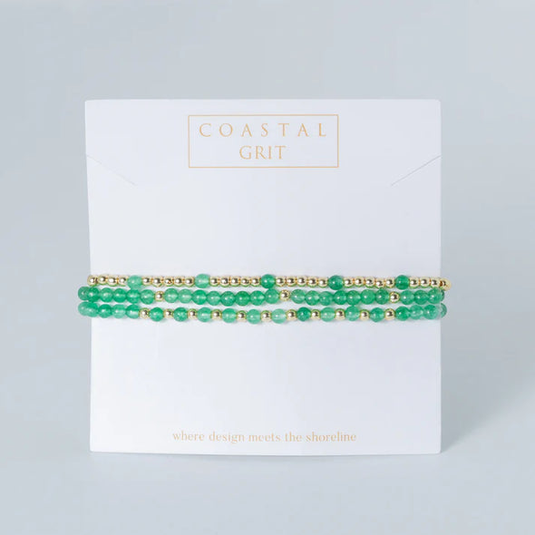 Island Girl Bracelet Stack-Green Lagoon