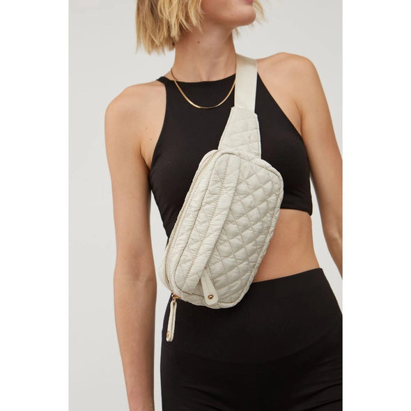 white belt bag 