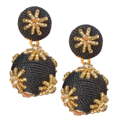 The Gilded Lantern Earring-Black