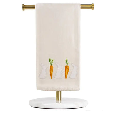 The Mila Bunny Hand Towel-White