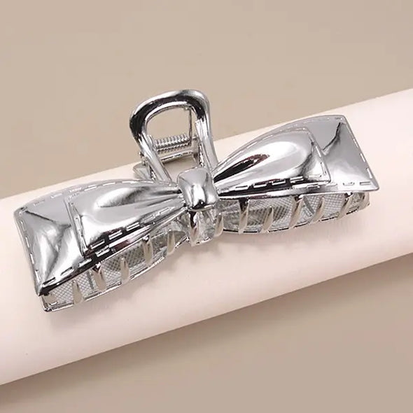 The Metal Bow Clip-Silver