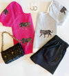 ivory tiger sweater top 