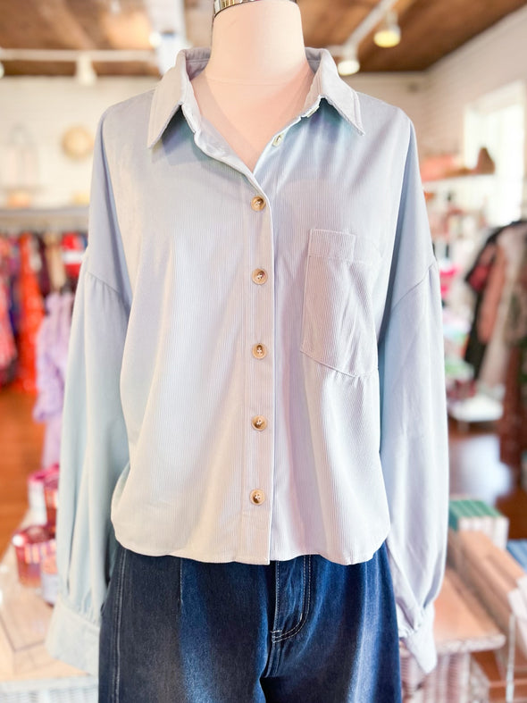 light blue corduroy jacket 