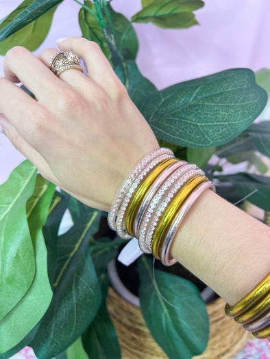 Rose Gold, Gold, Silver Bling Budha Girl Bracelets 