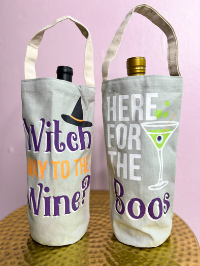Halloween wine bags 