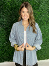 denim jacket with stone embellishments 