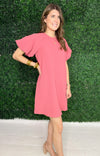Short coral THML dress