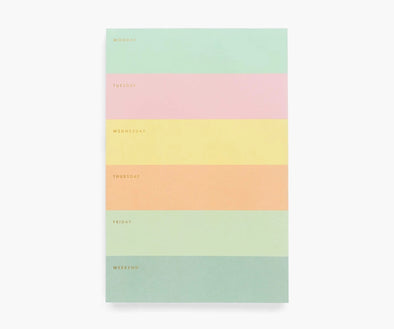 Rifle Paper Co Color Block Weekly Memo Notepad