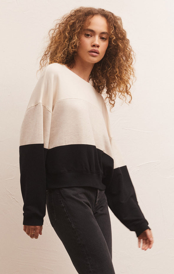 (Z Supply) Colorblock Sweatshirt