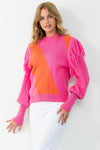 pink and orange sweater pink and orange sweater